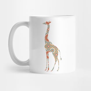 Giraffe Silhouette with Pattern Mug